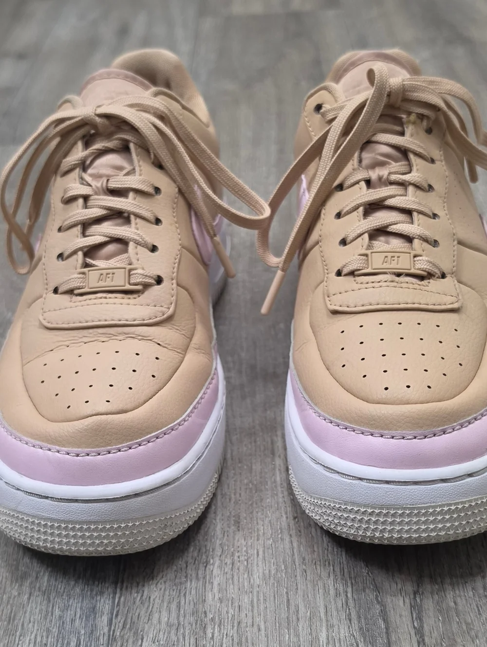 Women's Nike Air Force 1 Jester XX Bio Beige, Pink, & White-Size 11 - Picture 3 of 10
